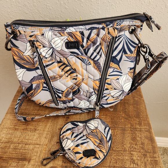 Lug Swivel Convertible Crossbody Bag Lily Grey Print - Picture 10 of 15